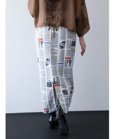 Green Parks ＥＧＯＩＳＴ　マガジンプリントスカート