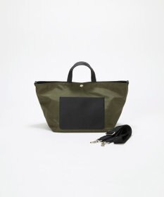 TOPKAPI 【Breath TOPKAPI sis】【WEB限定】ナイロン レザーポケット ミニ トートバッグ ショルダー付き 軽量 / CALM カーム