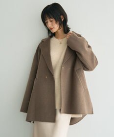 YECCA VECCA ウールMIXリバーミドル丈コート