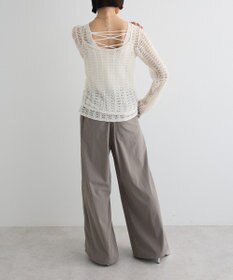 Green Parks ＳＥＴ２点　クロシェ風ニットプルオーバー