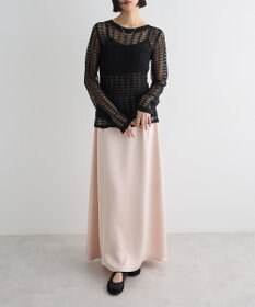 Green Parks ＳＥＴ２点　クロシェ風ニットプルオーバー