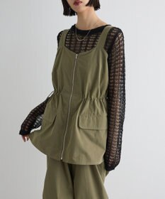 Green Parks ＳＥＴ２点　クロシェ風ニットプルオーバー