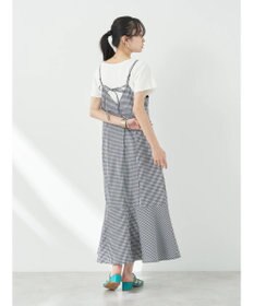 earth music&ecology チェックマーメイドキャミワンピース