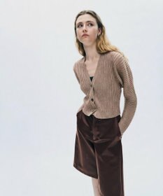uncrave シアーストライプニット ドルマンカーディガン