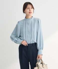 Green Parks ・ＥＬＥＮＣＡＲＥ　ＤＵＥ　ピンタックブラウス