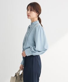 Green Parks ・ＥＬＥＮＣＡＲＥ　ＤＵＥ　ピンタックブラウス