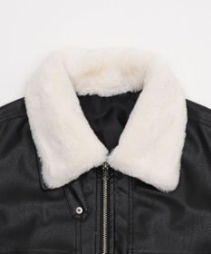 WEGO 2WAYファー襟PUジャケット