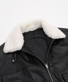 WEGO 2WAYファー襟PUジャケット