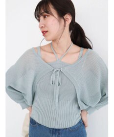 Green Parks ・swing by SET2点ニットボレロ&ニットキャミ