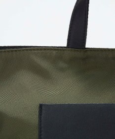 TOPKAPI 【Breath TOPKAPI sis】【WEB限定】ナイロン レザーポケット ミニ トートバッグ ショルダー付き 軽量 / CALM カーム