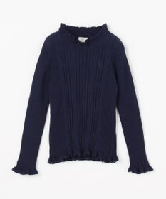 組曲 KIDS 【110-140㎝】フラワードット リブニット