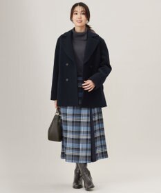 J.PRESS LADIES L 【洗える】SOFT TOUCH WOOL リブ切り替え ニット