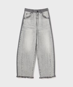 GRACE CONTINENTAL サイドラインデニムパンツ