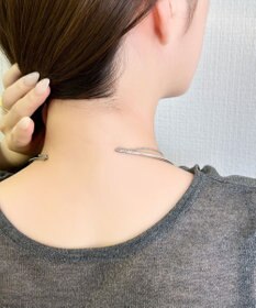 Phoebe ノットラインレイヤードチョーカー　シルバー/ネックレス/ネックカフ/36cm