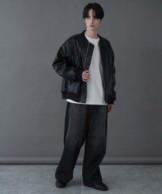 WEGO 【ユニセックス着用ITEM】エコレザーMA－1