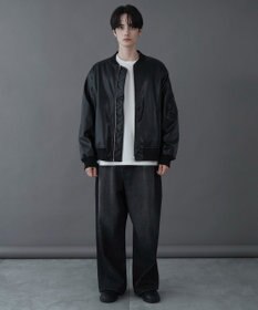 WEGO 【ユニセックス着用ITEM】エコレザーMA－1