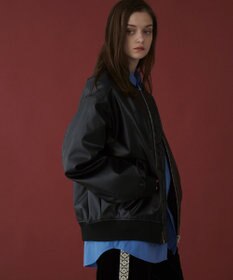 WEGO 【ユニセックス着用ITEM】エコレザーMA－1