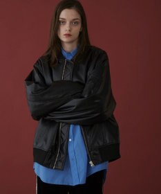 WEGO 【ユニセックス着用ITEM】エコレザーMA－1