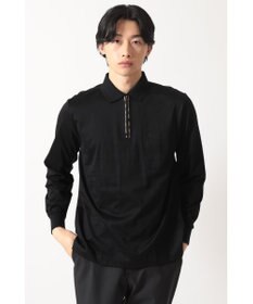 DAKS チェックプラケット ジップアップポロ