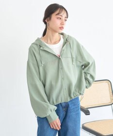 earth music&ecology 【フード取り外し可】シアーシャツブルゾン