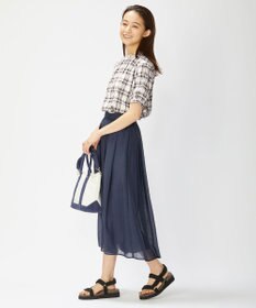 J.PRESS LADIES 【洗える】ブライトスパンボイルAタック スカート