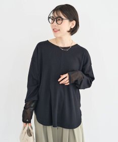 Green Parks 袖チュールリブプルオーバー