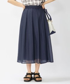 J.PRESS LADIES 【洗える】ブライトスパンボイルAタック スカート