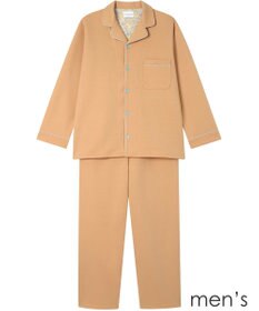 une nana cool 【綿混】ハイゲージダブルエアー メンズ長袖開襟 MADE WITH LIBERTY FABRIC