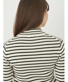 earth music&ecology やわらかタッチハイネックリブプルオーバー