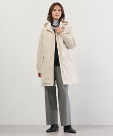 J.PRESS LADIES S シャンブレー2wayストレッチ ワイド ストレート パンツ