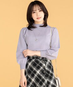 ANY SIS S 【低身長企画】バックパール調ポイント ニット