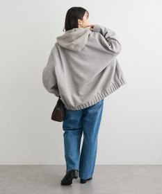 Green Parks ニットフード付きウーリーブルゾン