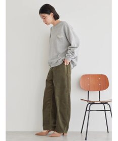 AMERICAN HOLIC ポケット付きバックドレープ裏毛プルオーバー