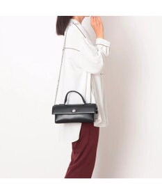 UNBILLION カシュカシュ cachecache / 横長スムース2wayショルダーバッグ