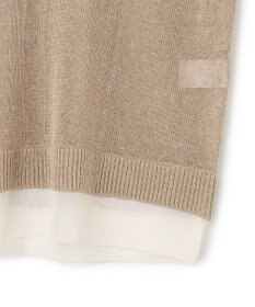 BEIGE， MORION / リネン レイヤードニット