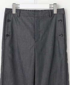 J.PRESS LADIES L 【洗える・防シワ・速乾】ツイルシャンブレー ワイド パンツ