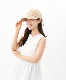 AURORA 【 LANVIN en Bleu （ランバン オン ブルー）】リネンキャスケットキャップ