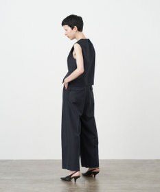 ATON WOOL LINEN SHARKSKIN | ワイドパンツ