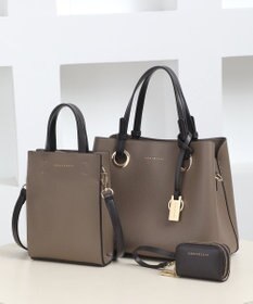 style code 【MERCURYDUO/マーキュリーデュオ】限定3点セット　①キーリング付両アオリハンドバッグ、②縦長ショルダーバッグパスポート入れ、③Wファスナースマートキーケース