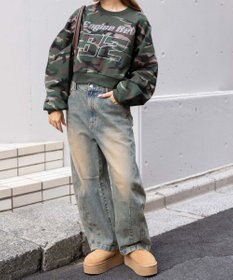 WEGO ラインストーンプルオーバースウェット