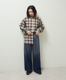 Green Parks ・ＥＬＥＮＣＡＲＥ　ＤＵＥ　チェックギャザーシャツ