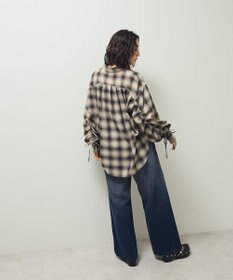 Green Parks ・ＥＬＥＮＣＡＲＥ　ＤＵＥ　チェックギャザーシャツ