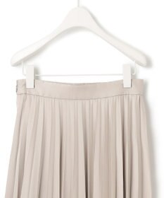 ICB 【洗える】 レザーライクプリーツスカート