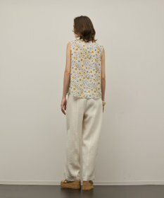 GRACE CONTINENTAL シアーフラワープリントジャガードブラウス