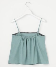 自由区 【セットアップ対応・接触冷感・洗える】リネンライクシンセティックキャミ ビスチェ