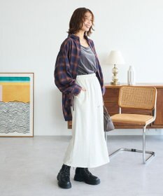 Green Parks ・ＥＬＥＮＣＡＲＥ　ＤＵＥ　チェックギャザーシャツ