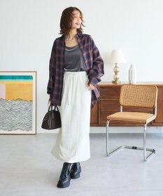 Green Parks ・ＥＬＥＮＣＡＲＥ　ＤＵＥ　チェックギャザーシャツ