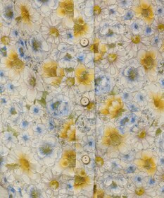 GRACE CONTINENTAL シアーフラワープリントジャガードブラウス