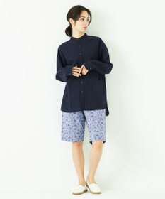 JOSEPH ABBOUD MOUNTAIN 【SPACE】エアリノバンドカラー シャツ