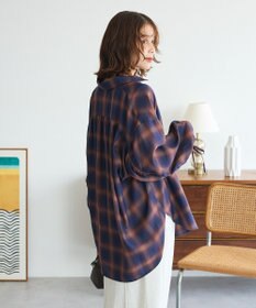 Green Parks ・ＥＬＥＮＣＡＲＥ　ＤＵＥ　チェックギャザーシャツ